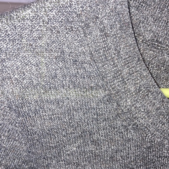 ⭐️New Years staple j.crew shimmery silver alpaca sweater⭐️ - Picture 3 of 5